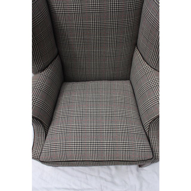 Large Chippendale Wingback Chair For Sale In New York - Image 6 of 9