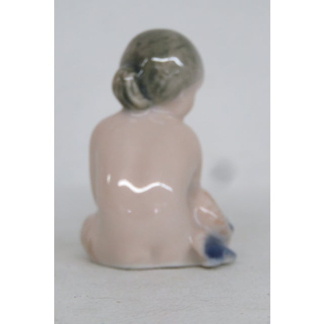 Royal Copenhagan Royal Copenhagen Little Mermaid Model No 2313 Porcelain Miniature Figurine 4488b For Sale - Image 4 of 12