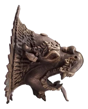 Bronze Dragon Wall Incense Burner, 1930s