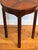 Wood Antique Flame Mahogany Inlaid Round Side Table For Sale - Image 7 of 11