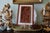 Vintage Southeast Asian Carved Teak Elephant, House & Temple Relief on Silk For Sale In Washington DC - Image 6 of 15