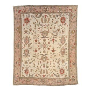 Galerie Shabab Collection Mid-20th Century Turkish Oushak Large Carpet For Sale