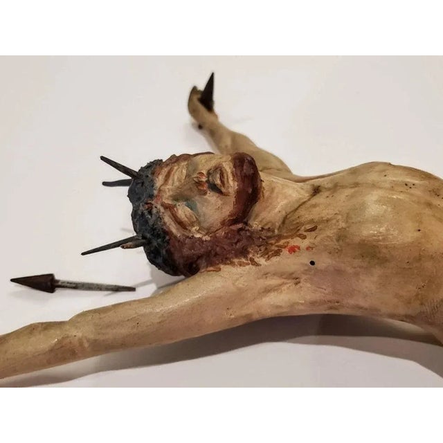 Wood 18th Century Spanish Baroque Church Altarpiece Carving For Sale - Image 7 of 11