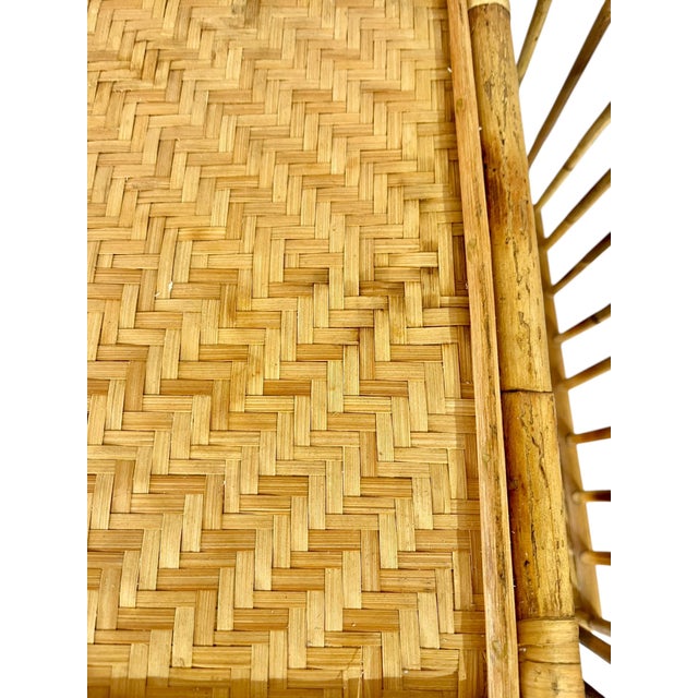 Mid 20th Century Vintage Bamboo and Rattan Bed Dining Tray For Sale - Image 5 of 12