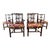 Mid 20th Century Chippendale Style Mahogany Upholstered Dining Chairs- Set of 6 For Sale