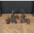 Pair Bronze and Iron, Fireplace Decorations For Sale - Image 4 of 7