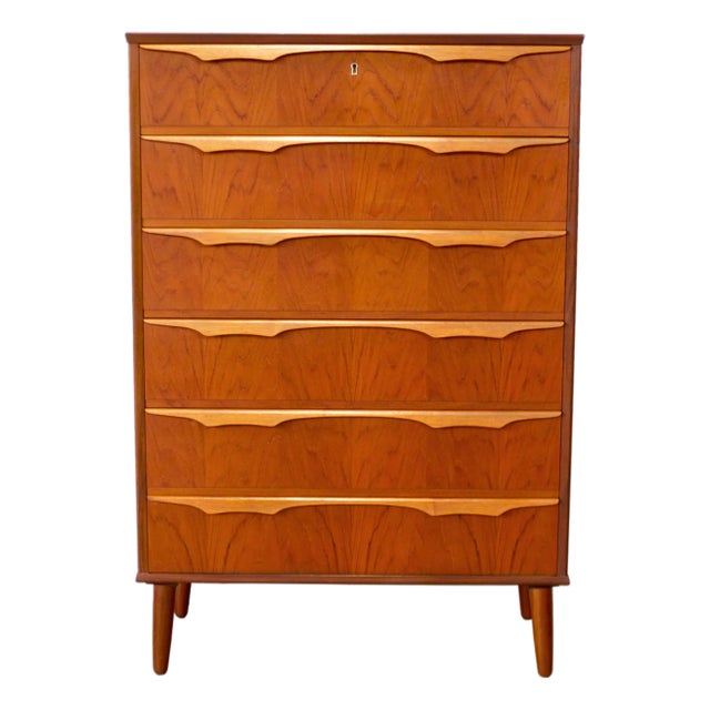 Trekanten–Hestbæk 6 Drawer Teak Dresser Designed by Claus Okholm For Sale