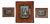 Alessandro Zenobi, Triptych of High Reliefs, 999 Silver and 24K Gold in Briar and Crystal, 1995, Set of 3 For Sale