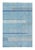 Afghan Hand-Knotted Wool Kilim in Shades of Blue, 2010s For Sale - Image 3 of 5