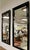 Chinoiserie Mid Century Chinoiserie Black Lacquer Mirrors by Raymond Sobota for Century Furniture Chin Hua Collection - A Pair For Sale - Image 3 of 9