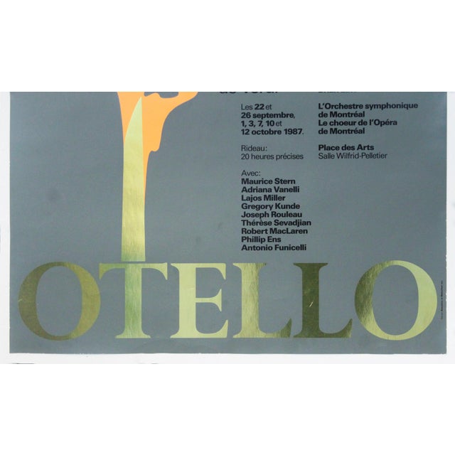 Date: 1987 Size: 22.5 x 36 inches Artist: Beaudoin et Malenfant Inc The Opera de Montreal was founded in 1980 and performs...