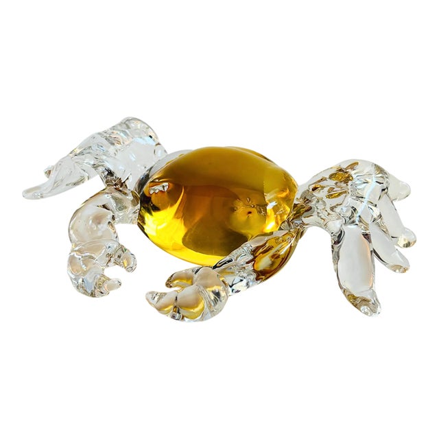 Large Art Glass Crab For Sale