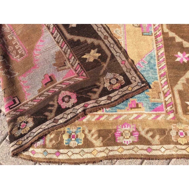 Modern Looks - Vintage Handmade Turkish Rug Runner - 66" X 166.5" For Sale - Image 11 of 12