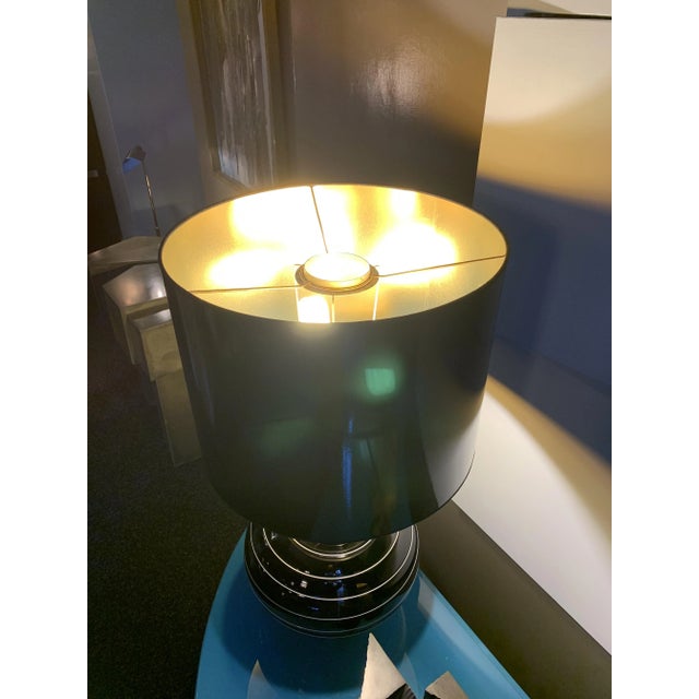 Black Murano Glass Table Lamp, Italy, 1970s For Sale - Image 9 of 13