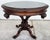 Brown 19th Century Empire Revival Center Table Carved Mahogany With Granite Top For Sale - Image 8 of 12