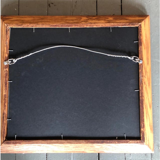 Original Vintage Watercolor Strawberries & Daffodils Framed For Sale - Image 4 of 5