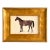 Original Hand-Painted Horse Painting, Framed For Sale