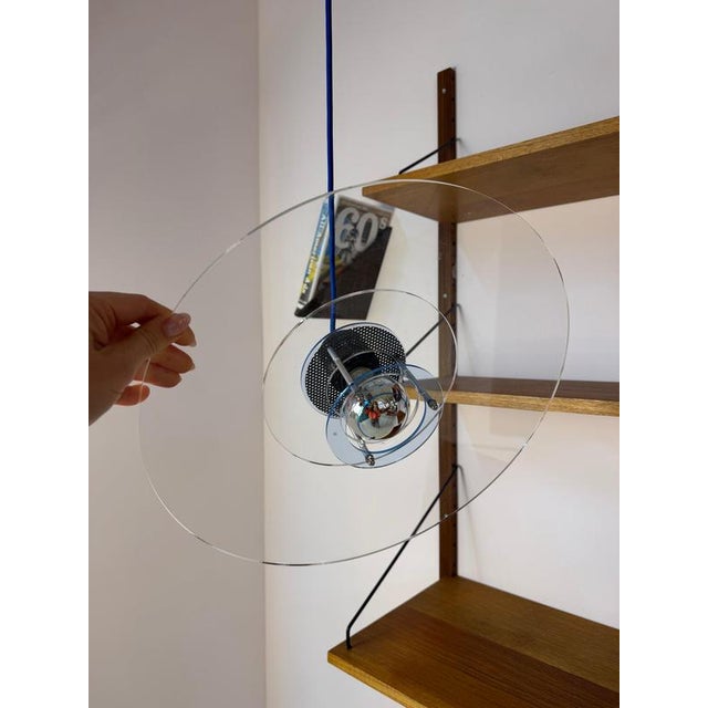 Acrylic Glass Space Louver Lamp from Design Light For Sale - Image 10 of 11
