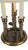 Mid-Century Modern Vintage Brass Bouillotte Lamp With Drum Shade For Sale - Image 3 of 14