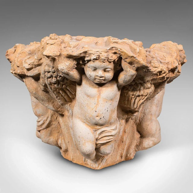1950s Vintage Decorative Putti Planter, Italian, Jardiniere, Cherub Figures, C.1950 For Sale - Image 5 of 12