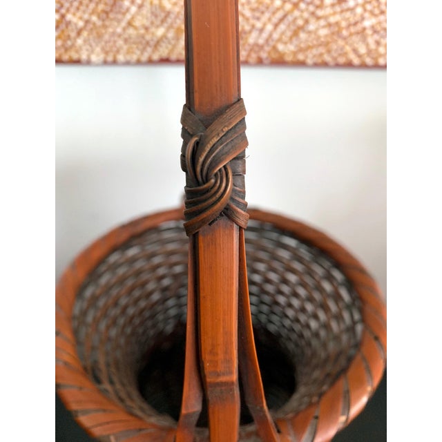 Japanese Bamboo Ikebana Basket by Yufu Shohaku Chairish