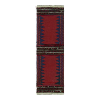 Vintage Afghan Kilim Runner Rug, With Geometric Patterns From Rug & Kilim For Sale