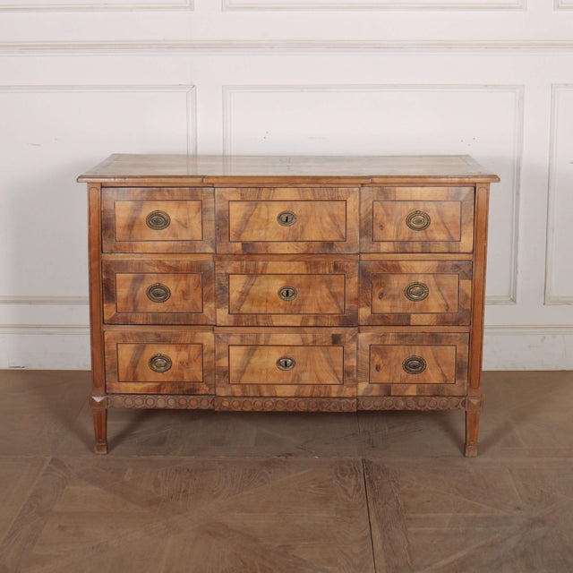 Austrian Breakfront Commode in Walnut For Sale - Image 12 of 12