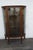 Larkin Early 1900s Claw Feet Oak Display Curio Cabinet Cupboard 5876 For Sale - Image 11 of 12