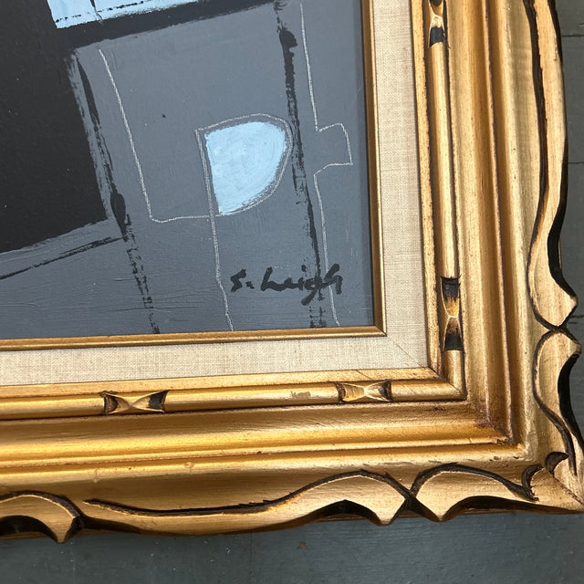 Contemporary Original Abstract Painting by Stephen Heigh “Night Movement” For Sale - Image 4 of 5