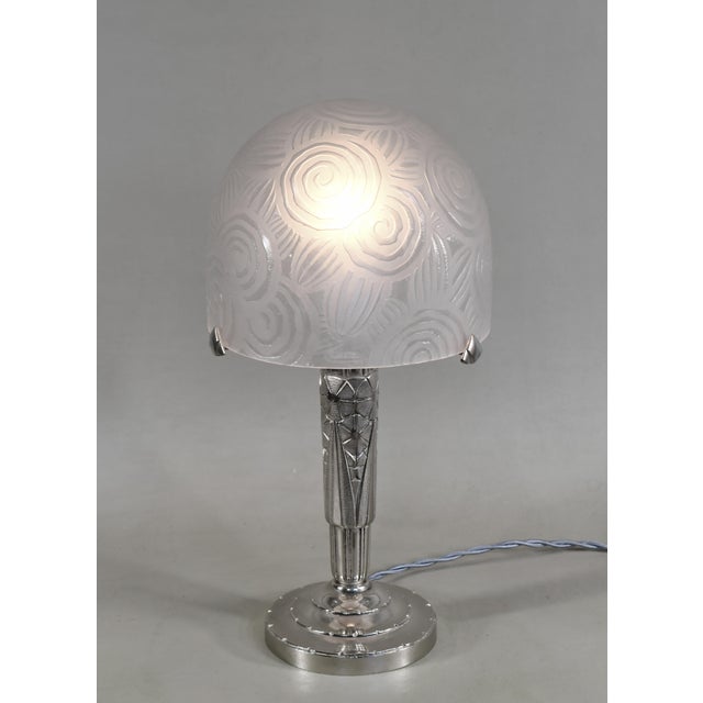 Art Deco French Art Deco Lamp by Luiz - 1930 France For Sale - Image 3 of 16