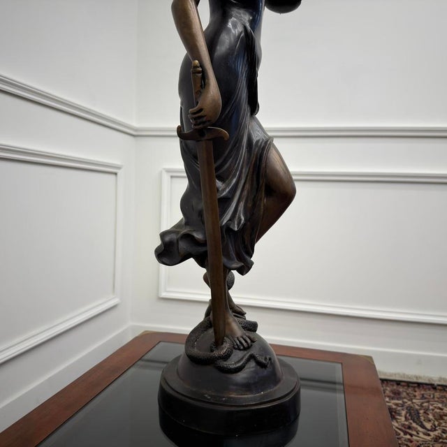 Bronze Statue of Lady Justice For Sale - Image 9 of 11