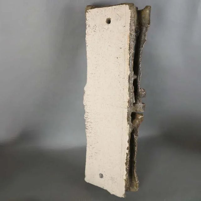 Vintage Brutalist Wall Sculpture in Studio Ceramic by Prof. Dieter Crumbiegel, 1975 For Sale - Image 11 of 12