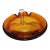 Vintage Amber Color Murano Style Bowl For Sale