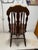 Early 20th Century Antique Brace Back Windsor Chair With Grooved Seat For Sale In New York - Image 6 of 12