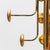 1970s-style coat rack. Gold-plated metal frame. Featuring four arms with double knobs. Marble base. Good condition, with...