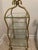 Mid-Century Modern Vintage Metal Rope Twist Design Etagere With 4 Glass Shelves For Sale - Image 3 of 10