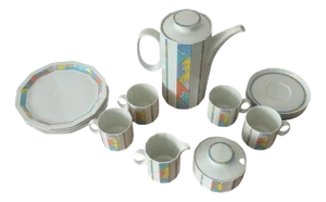 Late 20th Century Rosenthal Tapio Wirkkala Polygon Chios Coffee Pot Set With Service for 4- 17 Pieces