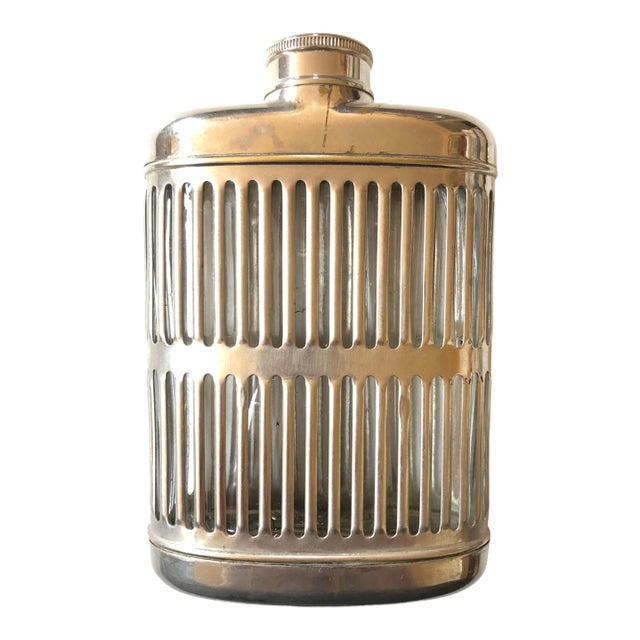Silver Metal Hip Flask For Sale