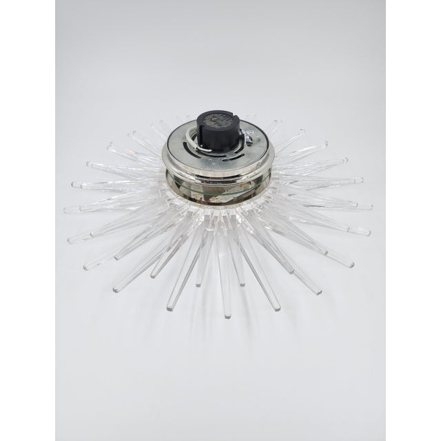 Metal Quincy Flush Mount Light Fixture 17.5” Diam by Chapman Myers for Visual Comfort For Sale - Image 7 of 8