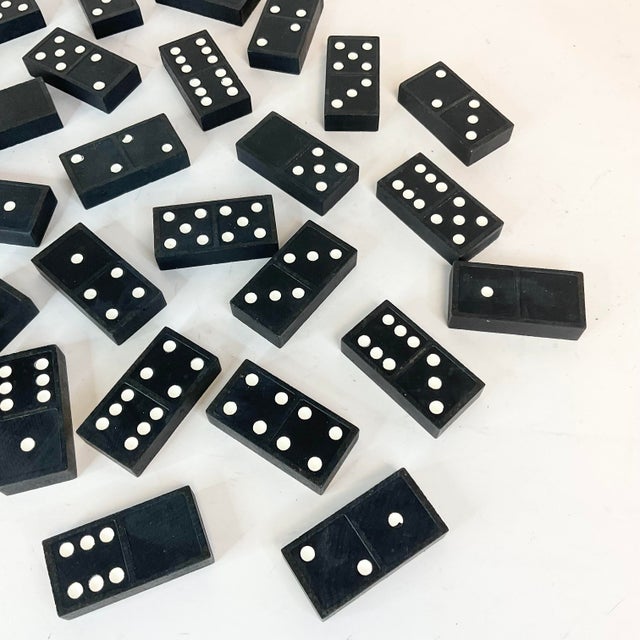 1950s 1950s Mid-Century Boho Chic Dominos Game Pieces - Complete Set of 28. For Sale - Image 5 of 7