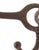 Antique Cast Iron Ball Tip Double Arm Wall Hook For Sale - Image 4 of 5