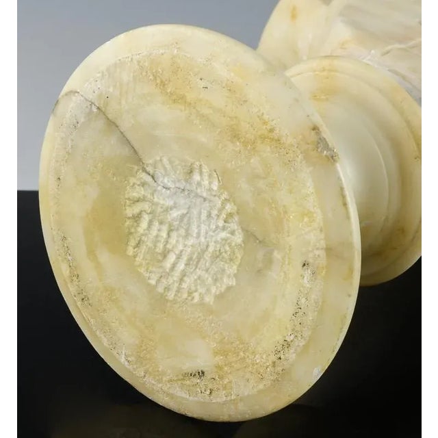 Italian Alabaster Bust of a Young Woman, Circa 1900 For Sale - Image 9 of 9