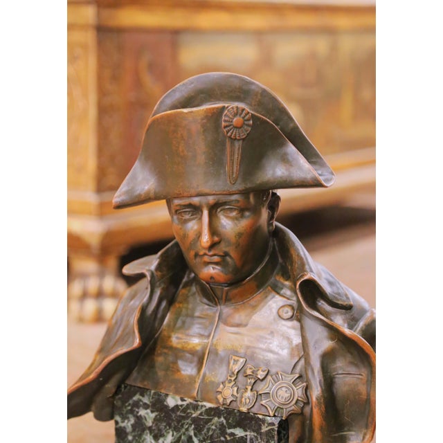 French Early 20th Century Bronze Bust of Napoleon Bonaparte by Raphael Nannini For Sale - Image 3 of 10