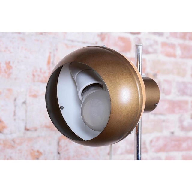 Mid-Century Floor Lamp in Metal attributed to Drukov, Czech, 1970s For Sale - Image 4 of 14