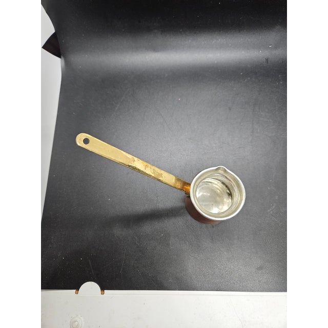 Rustic European Vintage Bakır Cezve Coffee Pot For Sale - Image 3 of 4