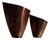 Avant Garde Wooden Vases, 1990s, Set of 2 For Sale