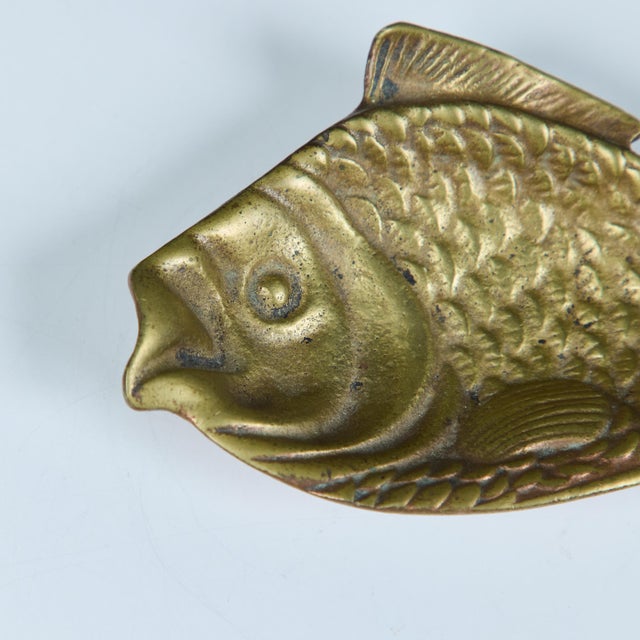 Brass Japanese Fish Dish For Sale - Image 11 of 13