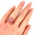 The Tiffany & Co. Picasso Pink Sapphires Sugar Stacks 18k Rose Gold Ring in size 7 is a luxurious and elegant piece of...