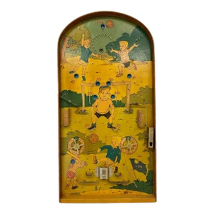 Vintage Football /Soccer Themed Wooden Pinball or Pachinko Game From England - Circa 1950