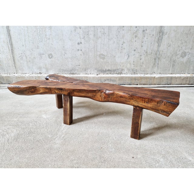 Wood Brutalist Trunk Tree Coffee Table, 1960s For Sale - Image 7 of 11